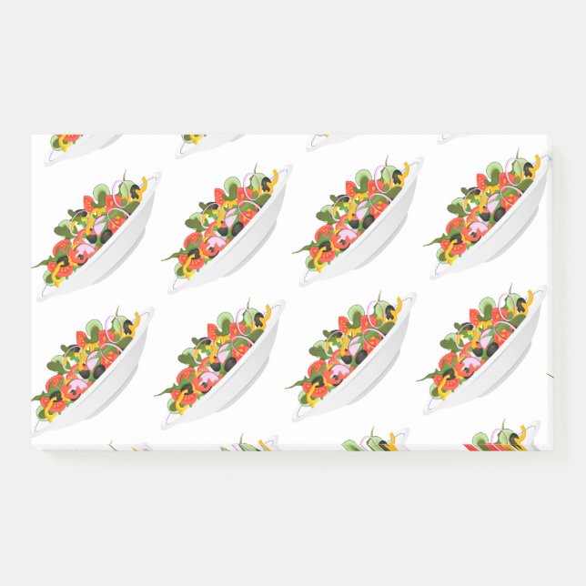 Eat more plants fresh salad motivation lettering post-it notes (Front)