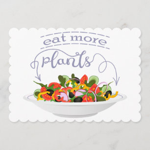 Eat more plants fresh salad motivation lettering programme