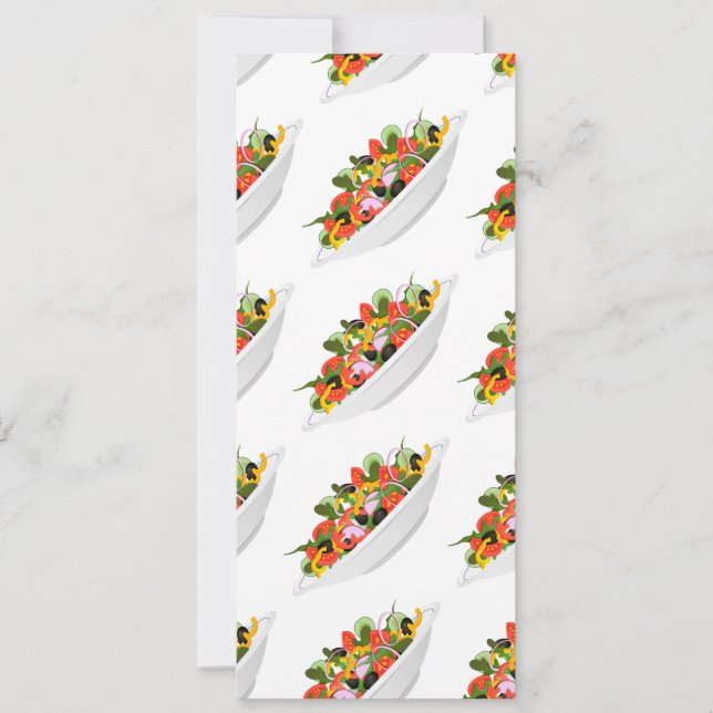 Eat more plants fresh salad motivation lettering save the date (Front)