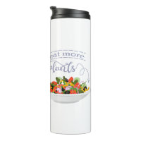 Eat more plants fresh salad motivation lettering