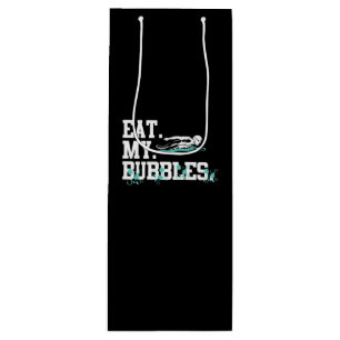 Eat My Bubbles Funny Swimming Gift Swimmer Swim Wine Gift Bag