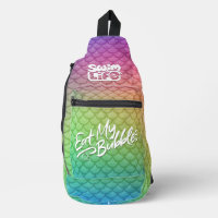 "Eat My Bubbles" Rainbow scales Swim Life