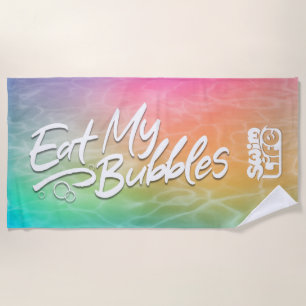"Eat My Bubbles" Swim Life Unicorn Bathwater Beach Towel