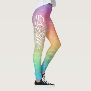 "Eat My Bubbles" Unicorn Bathwater colour Swim Lif Leggings