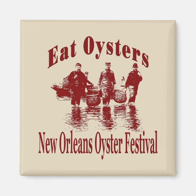 Eat Oysters, OysterFestival Magnet (Front)