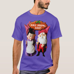 EAT PAPA EAT Mrs Claus and Santa T-Shirt