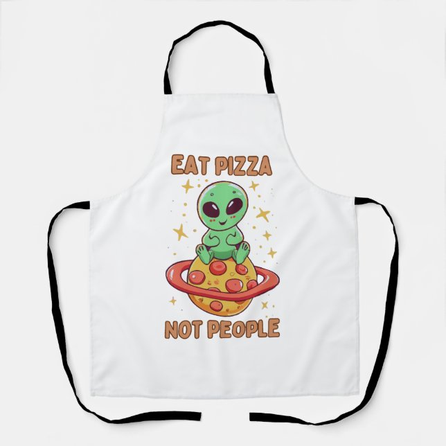 Eat pizza not people apron (Front)