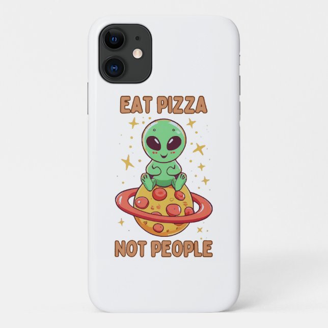 Eat pizza not people Case-Mate iPhone case (Back)