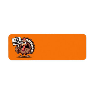 Eat Pizza Turkey Address Labels