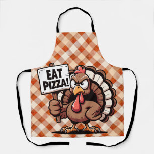 Eat Pizza Turkey Apron