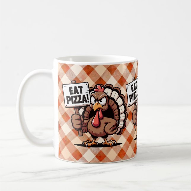Eat Pizza Turkey Mug (Left)