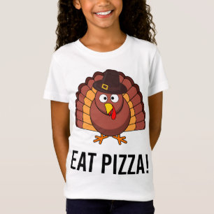 Eat Pizza Turkey With Hat T-Shirt