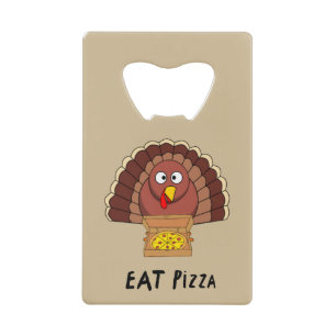 Eat Pizza With Thanksgiving Turkey 