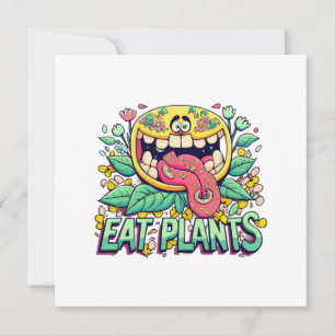 Eat Plants Invitation