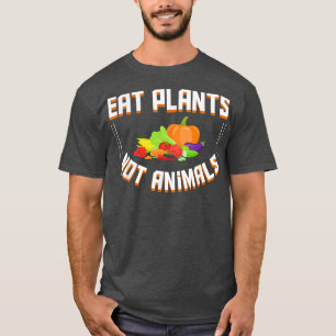 Eat Plants Not Animals Cool Graphic Vegan Design G T-Shirt