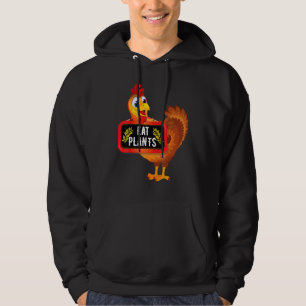 Eat Plants Vegan Vegetarian Turkey Thanksgiving Hoodie