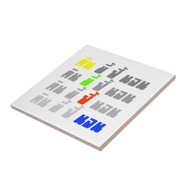 Eat Poop Boom Sleep ★ Thai Language ★ Tile (Side)