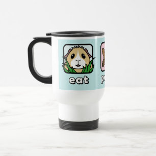 Eat Poop Sleep Guinea Pig Travel Mug