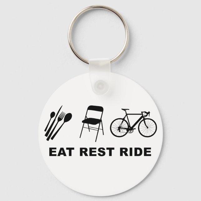 Eat Rest Ride Key Ring (Front)