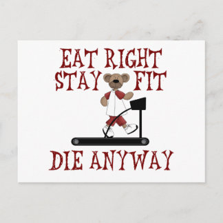 Eat Right - Stay Fit Postcard