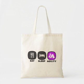 Eat. Sleep. Agility. Purple. Tote Bag