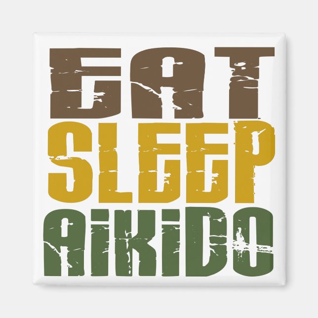 Eat Sleep Aikido 1 Magnet (Front)