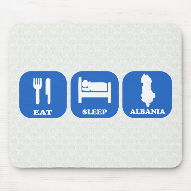 Eat Sleep Albania Mouse Pad (Front)