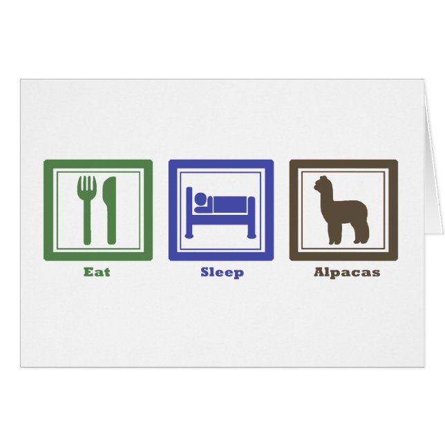 Eat Sleep Alpacas (Front Horizontal)