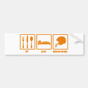 Eat Sleep American Football Bumper Sticker