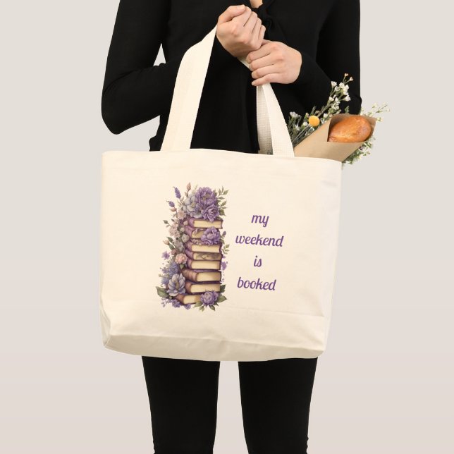 Eat Sleep and Read Large Tote Bag (Front (Product))