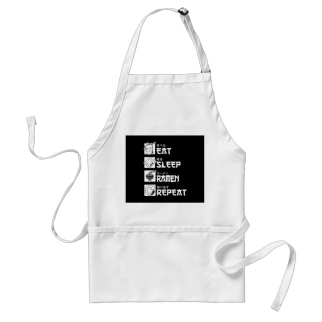 Eat Sleep Anime Repeat Gift Idea Cosplayer Standard Apron (Front)