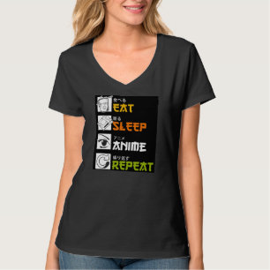 Eat Sleep Anime Repeat Gift Idea Cosplayer T-Shirt