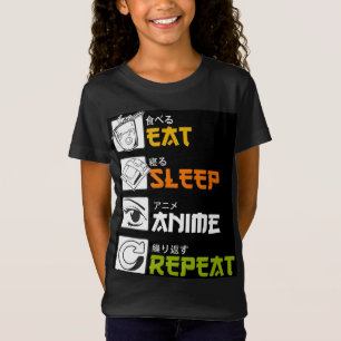 Eat Sleep Anime Repeat Gift Idea Cosplayer T-Shirt
