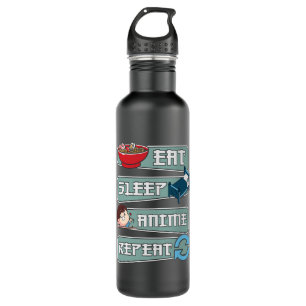 Eat Sleep Anime Repeat Japanese Kawaii Design 710 Ml Water Bottle