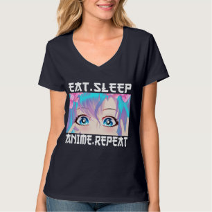 Eat Sleep Anime Repeat T-Shirt