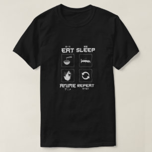Eat Sleep Anime Repeat T-Shirt