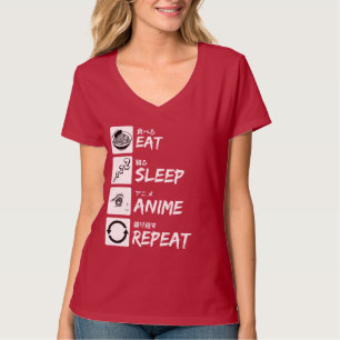 EAT SLEEP ANIME REPEAT T-Shirt