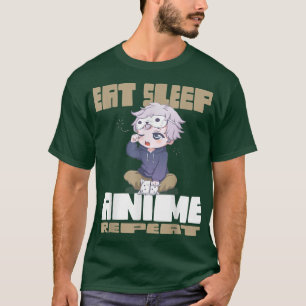 Eat Sleep Anime Repeat  T-Shirt