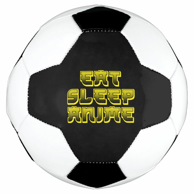 Eat Sleep Anime Soccer Ball (Front)