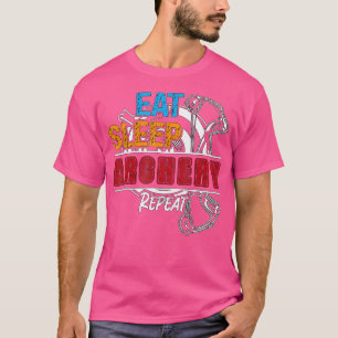 Eat Sleep Archery Repeat Shooting Crossbow Hunting T-Shirt