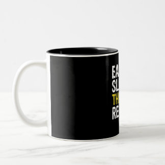 Eat Sleep Atre Repeat Actor Gift Two-Tone Coffee Mug