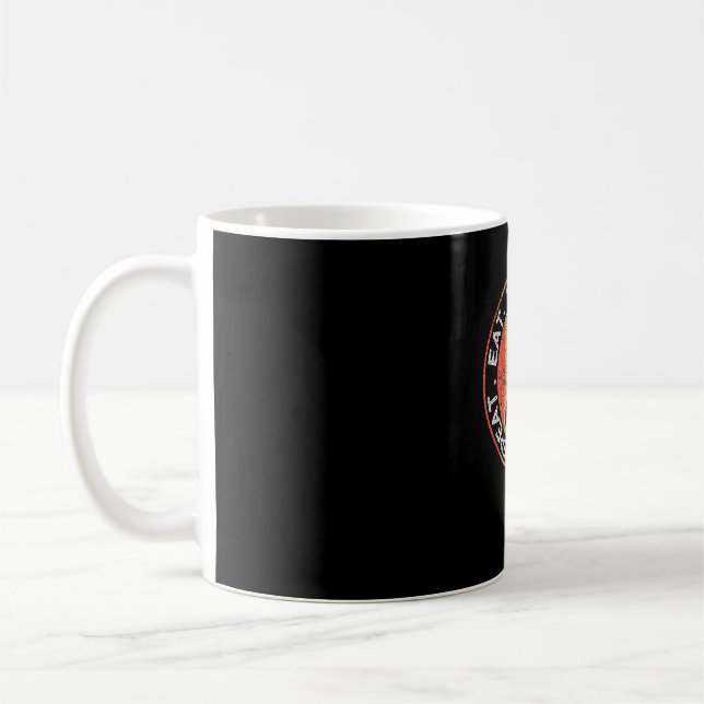 Eat Sleep Badminton Repeat Funny Racket Shuttlecoc Coffee Mug (Left)