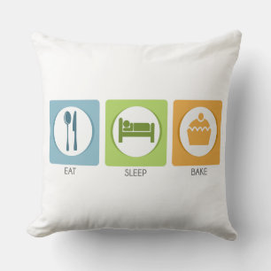 Eat Sleep Bake! Cushion
