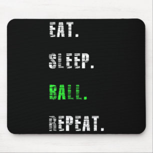 Eat Sleep Ball Repeat  Basketball Gift  Mouse Pad