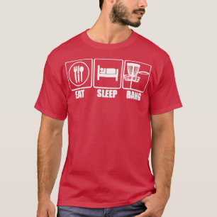Eat Sleep Bang Chains   Disc Golf  T-Shirt
