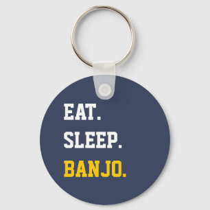 Eat Sleep banjo Key Ring