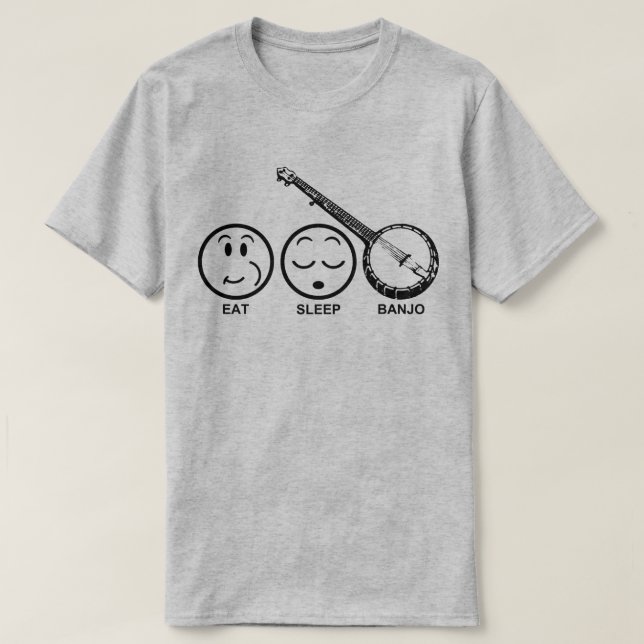 Eat Sleep Banjo T-Shirt (Design Front)