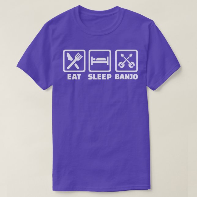 Eat Sleep Banjo T-Shirt (Design Front)