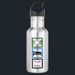 Eat Sleep Baseball 532 Ml Water Bottle<br><div class="desc">I like eating,  sleeping,  and playing baseball. Baseball is my life.</div>
