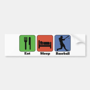Eat Sleep Baseball bumper sticker